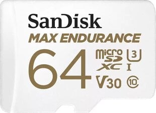 Sandisk MicroSDXC 64GB (+адаптер SD) цена и информация | Карты памяти для фотоаппаратов, камер | pigu.lt