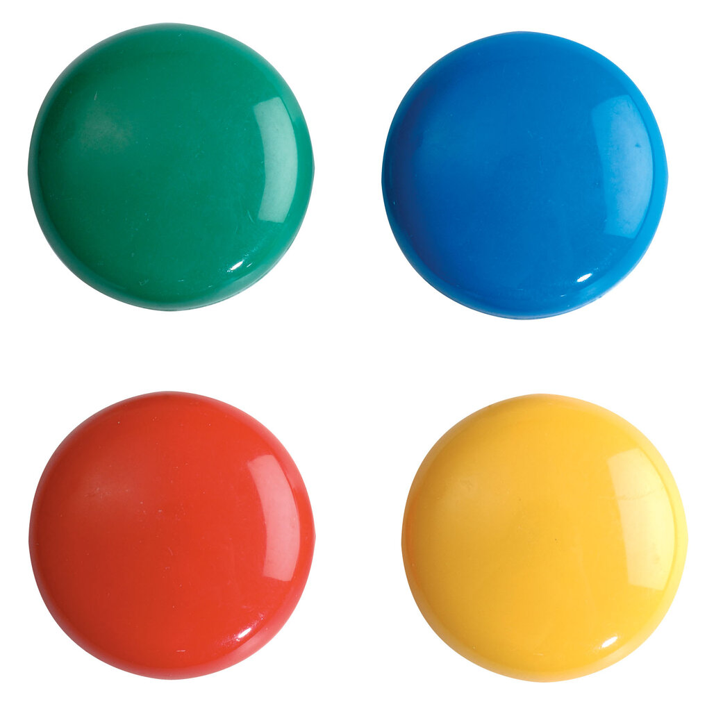 Magnetai, ErichKrause, 20mm, 12vnt., įvairių spalvų kaina ir informacija | Kanceliarinės prekės | pigu.lt