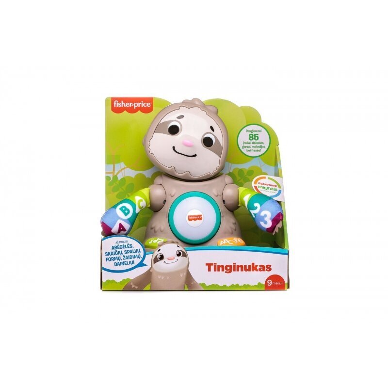 Lietuviškai kalbantis muzikinis-interaktyvus Tinginukas Fisher-Price цена и информация | Žaislai kūdikiams | pigu.lt