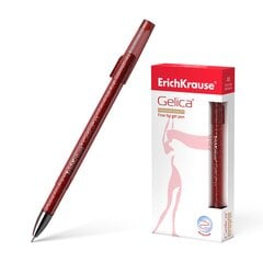Ручка гелевая GELICA, ErichKrause, толщина 0,5мм, красная сп. цена и информация | Письменные принадлежности | pigu.lt