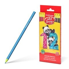 Plastikiniai spalvoti šešiabriauniai pieštukai ArtBerry®, 12 spalvos kaina ir informacija | ArtBerry Vaikams ir kūdikiams | pigu.lt