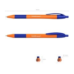 Автоматическая шариковая ручка Ultra Glide U-209 ORANGE MATIC&GRIP, ErichKrause, толщина 1,0 мм, синий sp. цена и информация | Письменные принадлежности | pigu.lt