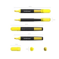Teksto žymeklis Liquid H-30, ErichKrause, 1.0-3.0mm, geltonos sp. kaina ir informacija | Kanceliarinės prekės | pigu.lt