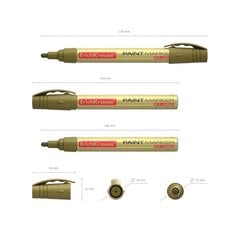 Aliejinis žymeklis PT-350, ErichKrause, storis 1.5-2.5mm, apvalia galvute, aukso sp. kaina ir informacija | Kanceliarinės prekės | pigu.lt