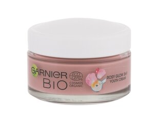 Veido kremas Garnier Bio Rosy Glow 3in1, 50 ml kaina ir informacija | Veido kremai | pigu.lt