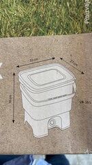 Krepšių rinkinys kompostavimui Bokashi kaina ir informacija | Komposto dėžės, lauko konteineriai | pigu.lt