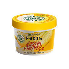 Maitinamoji plaukų kaukė Garnier Fructis Banana Hair Food, 390 ml цена и информация | Средства для укрепления волос | pigu.lt