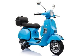 Elektrinis motoroleris vaikams Vespa, mėlynas kaina ir informacija | Elektromobiliai vaikams | pigu.lt