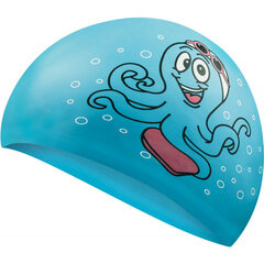 Vaikiška plaukimo kepuraitė Aqua-Speed Kiddie Octopus 02, mėlyna kaina ir informacija | Plaukimo kepuraitės | pigu.lt