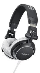 Sony EXTRA BASS DJ MDR-V55, Juodos/Baltos kaina ir informacija | Ausinės | pigu.lt