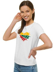 Marškinėliai moterims LTU, balti kaina ir informacija | Marškinėliai moterims | pigu.lt