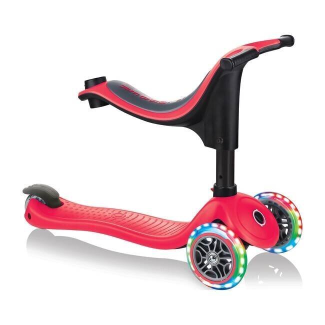 Paspirtukas Globber GO-UP Sporty Lights / New Red kaina ir informacija | Paspirtukai | pigu.lt