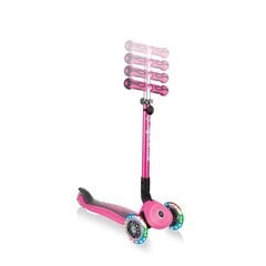 Paspirtukas Globber GO-UP Deluxe Lights / Deep pink kaina ir informacija | Paspirtukai | pigu.lt