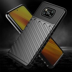 Чехол Thunder Case flexible armored cover для Xiaomi Poco X3 NFC / Poco X3 Pro, синий цена и информация | Чехлы для телефонов | pigu.lt