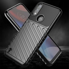 Чехол Thunder Case flexible armored cover для Motorola Moto E7 Power, чёрный цена и информация | Чехлы для телефонов | pigu.lt