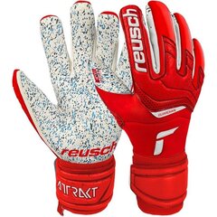 Перчатки вратарские Reusch Attrakt Fusion Guardian M 51 70985 3002 51709853002, красные цена и информация | Футбольная форма и другие товары | pigu.lt