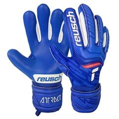 Вратарские перчатки Reusch Attrakt Grip Evolution Finger Support Jr 51 72 830 4010 51728304010, синие цена и информация | Футбольная форма и другие товары | pigu.lt