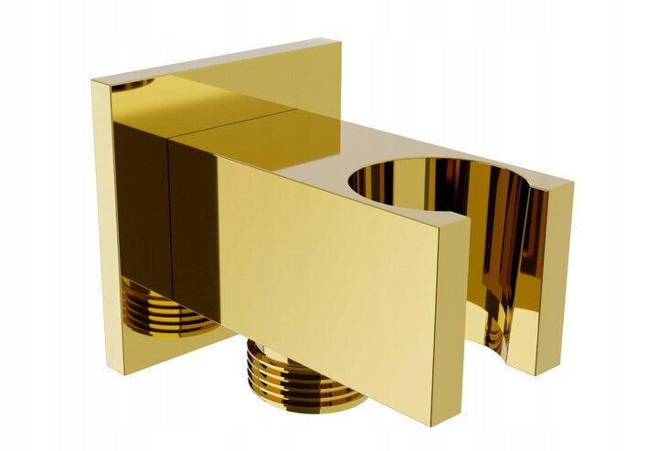 Potinkinis dušo komplektas su termostatu Mexen Cube 6in1, 30x30 cm, Gold цена и информация | Dušo komplektai ir panelės | pigu.lt