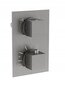 Potinkinis dušo komplektas su termostatu Mexen Cube 6in1, 30x30 cm, Graphite kaina ir informacija | Dušo komplektai ir panelės | pigu.lt
