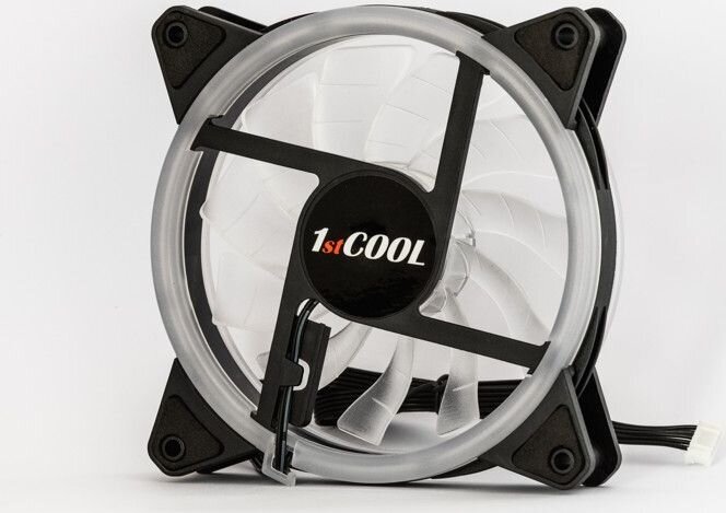 1stCOOL F12-RAINBOW-CASE-RGB kaina ir informacija | Kompiuterių ventiliatoriai | pigu.lt