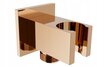 Potinkinis dušo komplektas su termostatu Mexen Cube 6in1, 30x30 cm, Rose Gold цена и информация | Dušo komplektai ir panelės | pigu.lt