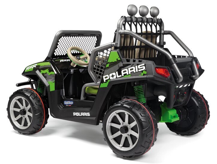 Dvivietis vaikiškas elektrinis visureigis Peg Perego Polaris Ranger RZR Green Shadow 24V, žalias цена и информация | Elektromobiliai vaikams | pigu.lt