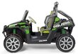 Dvivietis vaikiškas elektrinis visureigis Peg Perego Polaris Ranger RZR Green Shadow 24V, žalias kaina ir informacija | Elektromobiliai vaikams | pigu.lt