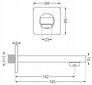 Potinkinis dušo ir vonios komplektas su termostatu Mexen Cube 7in1, 30x30 cm, Rose Gold цена и информация | Dušo komplektai ir panelės | pigu.lt