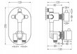 Potinkinis dušo ir vonios komplektas su termostatu Mexen Kai 7in1, 30 cm, Graphite цена и информация | Dušo komplektai ir panelės | pigu.lt