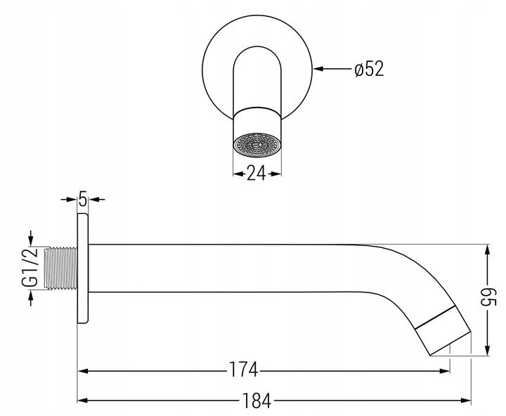 Potinkinis dušo ir vonios komplektas su termostatu Mexen Kai 7in1, 30 cm, Rose Gold kaina ir informacija | Dušo komplektai ir panelės | pigu.lt