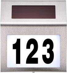 Номерной знак дома на солнечных батареях с подсветкой цена и информация | Почтовые ящики, номера для дома | pigu.lt
