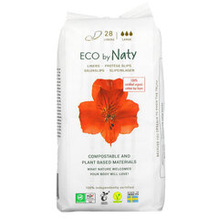Higieniniai įklotai Eco by Naty Large, 28 vnt. kaina ir informacija | Tamponai, higieniniai paketai, įklotai | pigu.lt