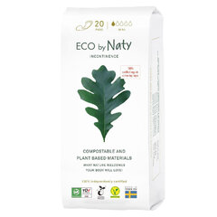 Гигиенические прокладки Eco by Naty Mini, 20 шт. цена и информация | Тампоны, гигиенические прокладки для критических дней, ежедневные прокладки | pigu.lt