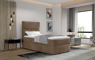 Кровать NORE Arco 03, 90x200 см, бежевая цена и информация | Кровати | pigu.lt