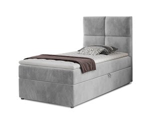 Кровать Nore Rivia 09, 90x200 см, серая цена и информация | Кровати | pigu.lt