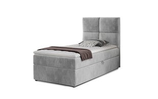 Кровать Nore Rivia 09, 90x200 см, серая цена и информация | Кровати | pigu.lt