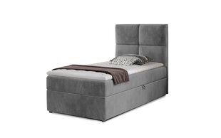 Кровать Nore Rivia 10, 90x200 см, серая цена и информация | Кровати | pigu.lt