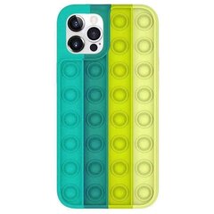 Mocco Bubble Case Антистрессовый Cиликоновый чехол для Apple iPhone 12 Pro Max Зеленый цена и информация | Чехлы для телефонов | pigu.lt