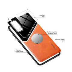 Mocco Lens Leather Back Case Кожанный чехол для Samsung Galaxy A42 5G Оранжевый цена и информация | Чехлы для телефонов | pigu.lt