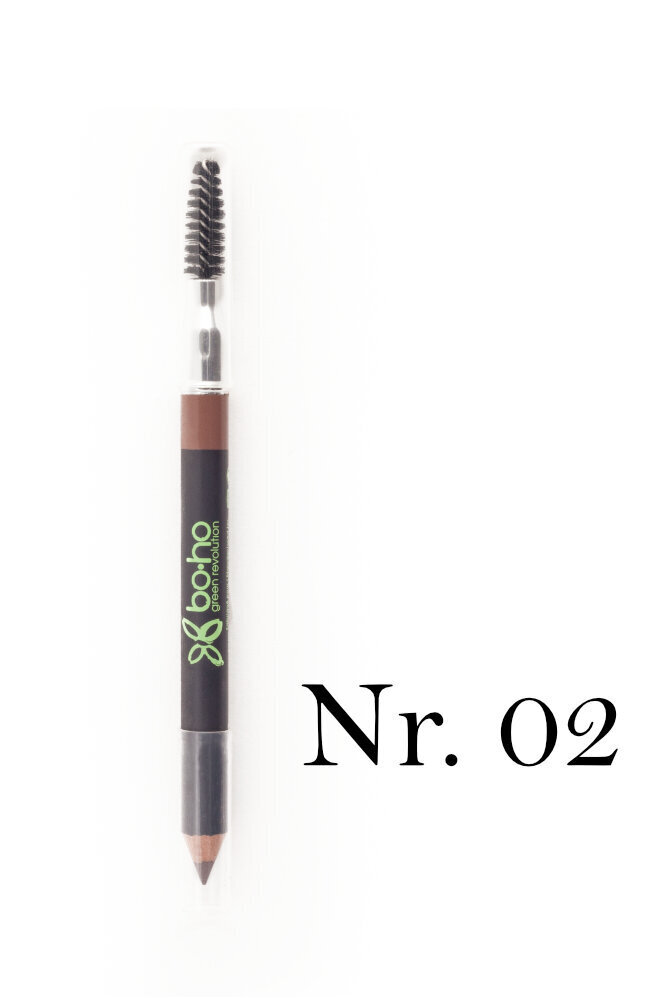 Antakių pieštukas Boho, šviesesnė ruda spalva Nr. 02, 1.04 g цена и информация | Antakių dažai, pieštukai | pigu.lt