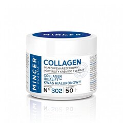 Полужирный крем для лица для зрелой кожи Mincer Pharma Collagen 50+ nr. 302 50 мл цена и информация | Кремы для лица | pigu.lt