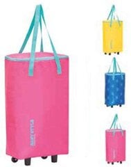 Термосумка на колесах Easy Style Bag-Trolley, цвет желтый / синий / розовый цена и информация | Сумки-холодильники | pigu.lt