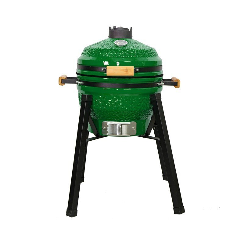 Kamado grilis su priedais Zyle 39,8 cm, Starter, ZY16KSGRSET, žalias kaina ir informacija | Kepsninės, griliai | pigu.lt