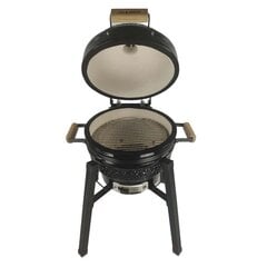 Kamado гриль с аксессуарами Zyle 39,8 см, Starter, ZY16KSBLSET, черный цена и информация | Грили | pigu.lt