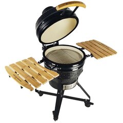 Kamado гриль с аксессуарами Zyle 45 см, Medium, ZY18KSBLSET, черный цена и информация | Грили | pigu.lt