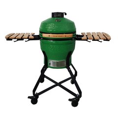 Kamado grilis su priedais Zyle 45 cm, Medium, ZY18KSGRSET, žalias kaina ir informacija | Kepsninės, griliai | pigu.lt