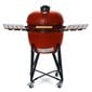 Kamado grilis su priedais Zyle 62 cm, X Large ZY24RDSET, raudonas kaina ir informacija | Kepsninės, griliai | pigu.lt