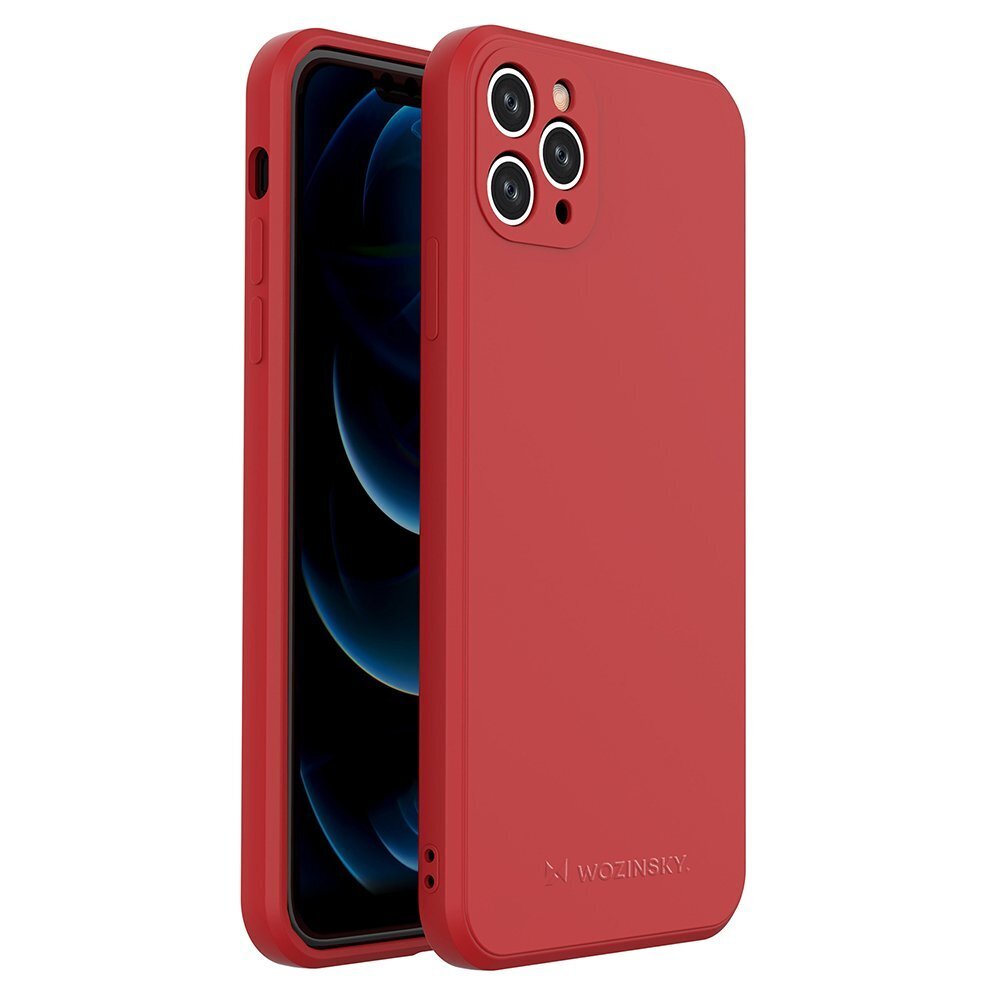 Wozinsky Color Case skirtas iPhone 11 Pro Max, raudonas kaina ir informacija | Telefono dėklai | pigu.lt