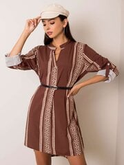Платье женское Elisa 291999707, коричневое цена и информация | Платья | pigu.lt