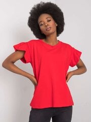 Marškinėliai moterims Ansley 292000973, raudoni kaina ir informacija | Marškinėliai moterims | pigu.lt